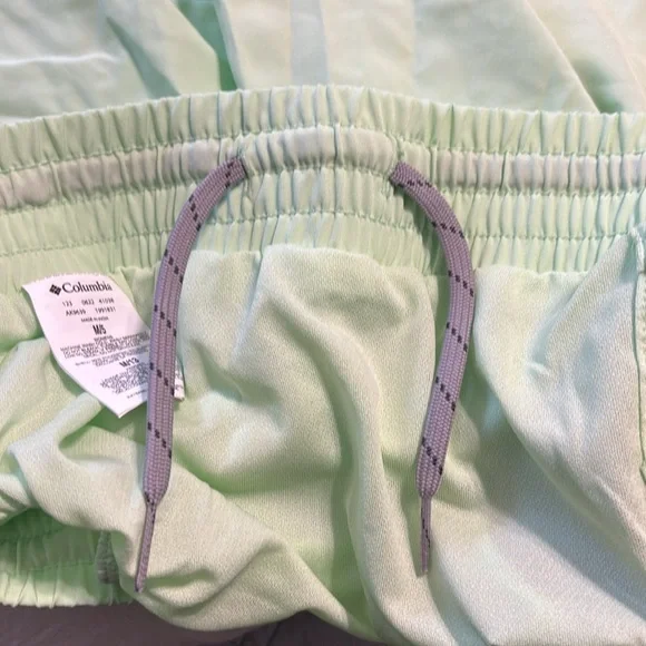 Columbia Neon Green Drawstring Running Shorts Size M - Picture 7 of 7